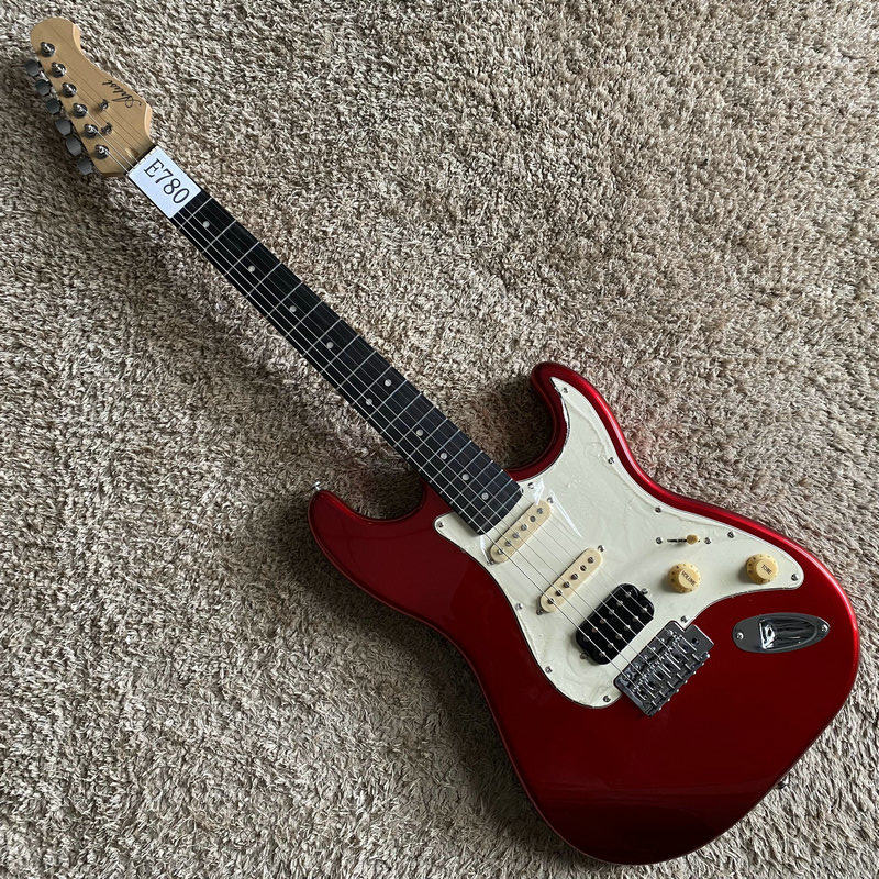 澳洲品牌 Artist ST款式 电吉他单摇单单双拾音器 金属红初学入门