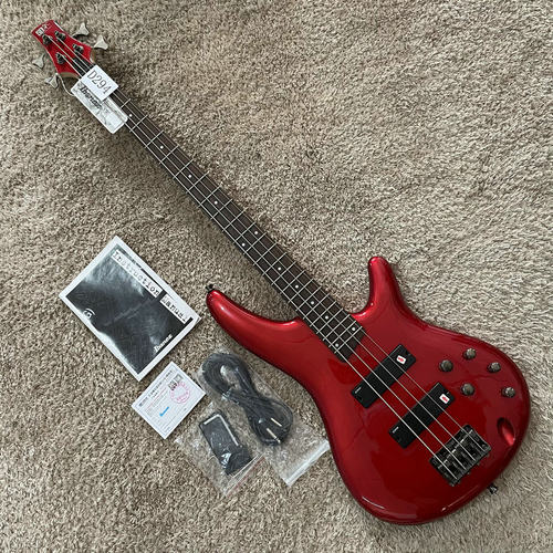 IBANEZ 依班娜 爱宾斯 SR300E 电贝司贝斯金属红色  瑕疵特价