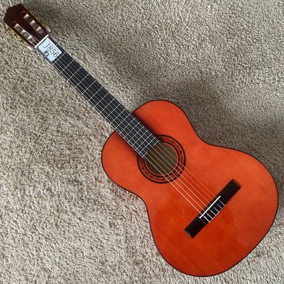 39英寸 4/4云杉枫木 面单板古典吉他琴颈可调 19品复古红库存入门