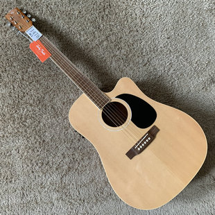 Harley Benton HB 41英寸电箱EQ桃花心木民谣木吉他面单板原木色