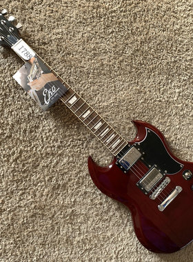 意大利 EKO 品牌 SG 恶魔角电吉他 22品酒红色微瑕库存 专业演出