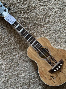 安吉利克 D'Angelico 尤克里里电箱地图纹23英寸小吉他乌克丽丽