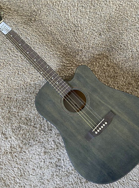 Elite 电木合板民谣木吉他电箱 EQ 41英寸黑色缺角初学入门 微瑕