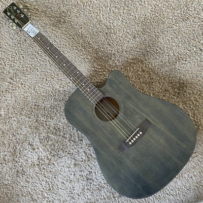 Elite 电木合板民谣木吉他电箱 EQ 41英寸黑色缺角初学入门 微瑕