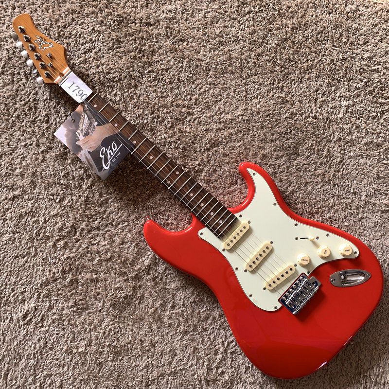 意大利 EKO ST 款式 电吉他单摇复古拾音器22品 新年红 初学入门