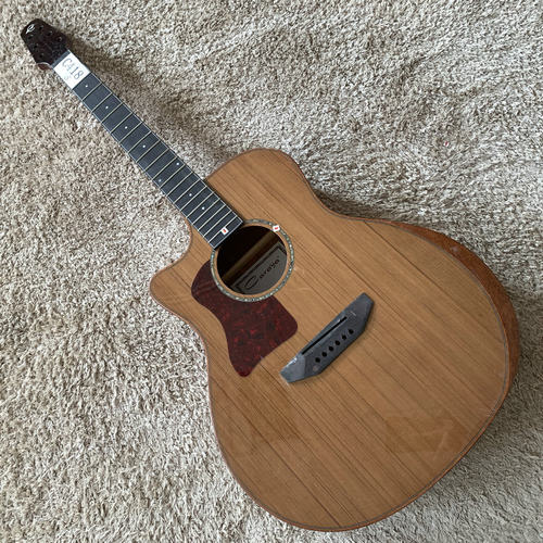 库存 Caraya 红松民谣木吉他 41寸靠手半成品瑕疵 无配件左手反手