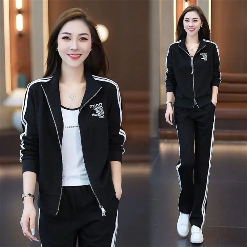 休闲运动服套装女2025春季新款