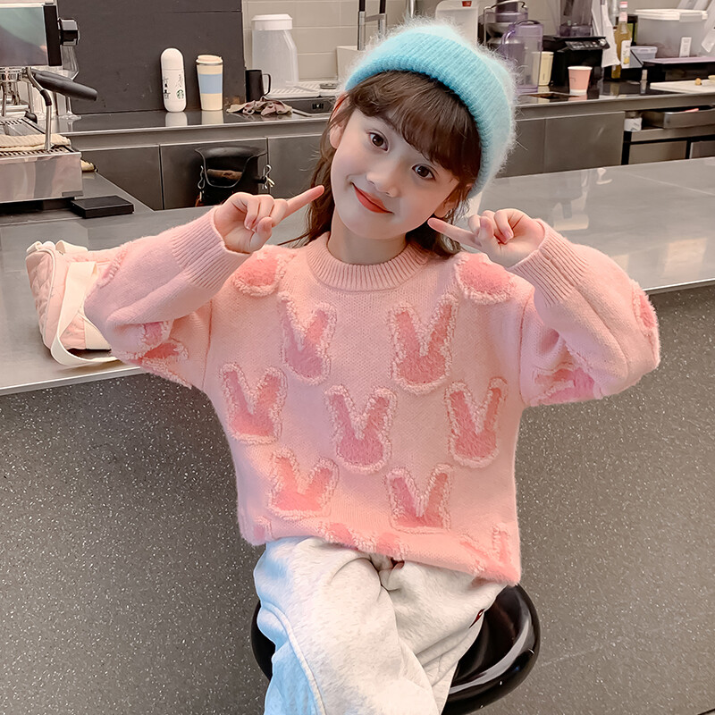 童装/婴儿装/亲子装毛衣/针织衫卡通动漫女其他材质(100%)常规长