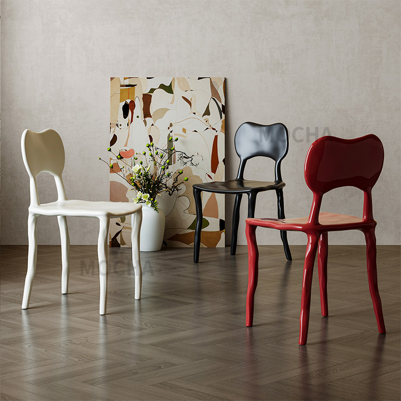 北欧设计师款中古风创意趣味餐厅餐椅休闲椅黏土椅网红椅书桌椅子,住宅家具,椅子,淘宝优惠券,粉丝福利购,淘宝优惠卷
