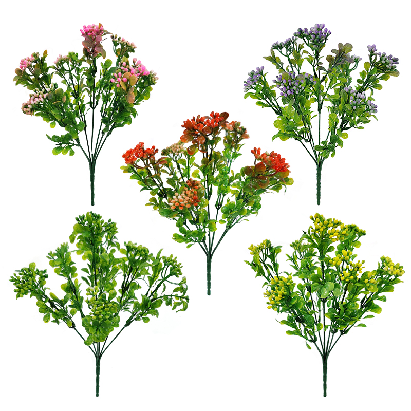 仿真花塑料浆果装饰花束厂家直销