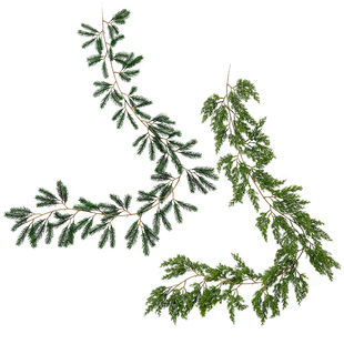 仿真家居装饰绿植藤条 松树枝条 柏树枝 松针叶 桌面摆放婚礼布置