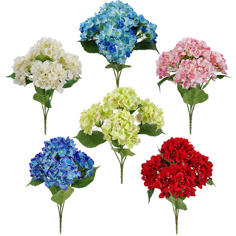 仿真花 绢花 绣球花束 家居婚庆装饰 新款手捧 商场布景 庆典花艺