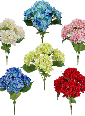 高档仿真花束婚庆绣球花厂家直销