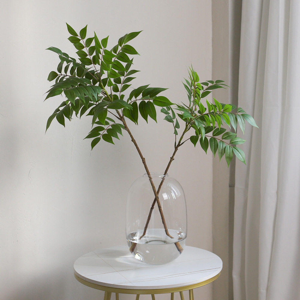 高档仿真植物 网红绿植 漆木南天竹客厅 家居简约北欧风 插花装饰