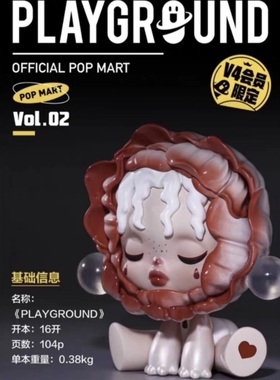 现货泡泡玛特v4专属会员限定内刊《playground》潮玩杂志盲盒周边