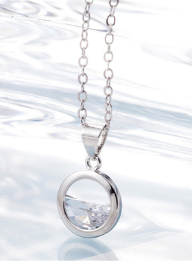 生日礼物一汪清泉不掉色锁骨链