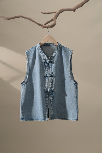 【酱酱专属】记得详情页进入产品，找客服领券！新中式牛仔马甲