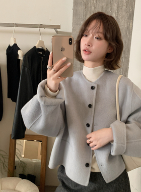 IMISS-冬上新韩标高品质手工双面加厚羊毛外套（含100羊毛）H2199