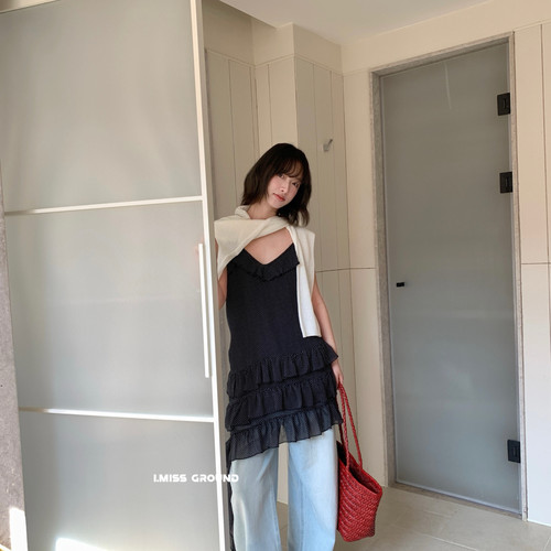 IMISS-夏上新绝美波点叠穿连衣裙R80938