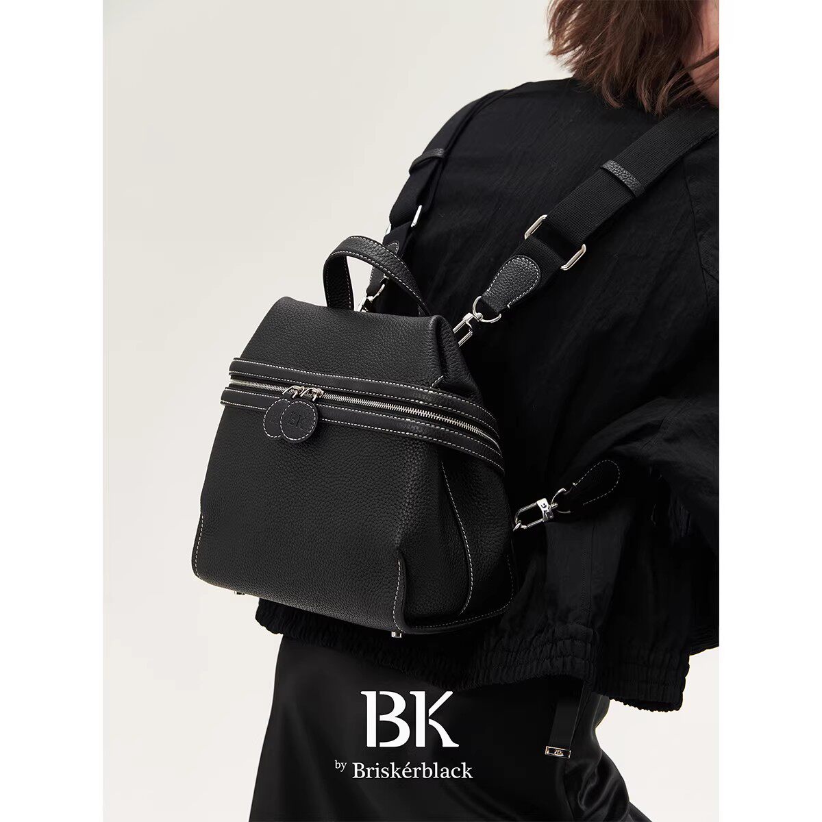 Briskerblack飞耳双肩包M号图片
