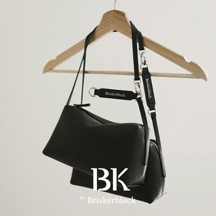 BK Puff Bag圆环泡芙包｜内外真皮可调节单肩腋下包Briskerblack