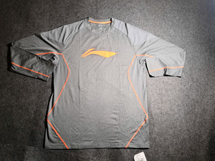 赞助正品 投篮服热身跑篮服T恤大码 现货 训练长袖 李宁赞助CBA球员版