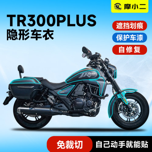 适用豪爵TR300plus贴膜防刮蹭