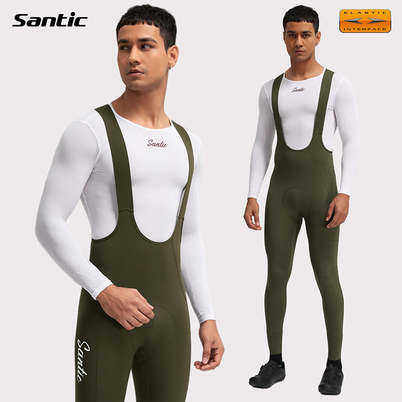 Santic森地客春秋骑行背带裤男