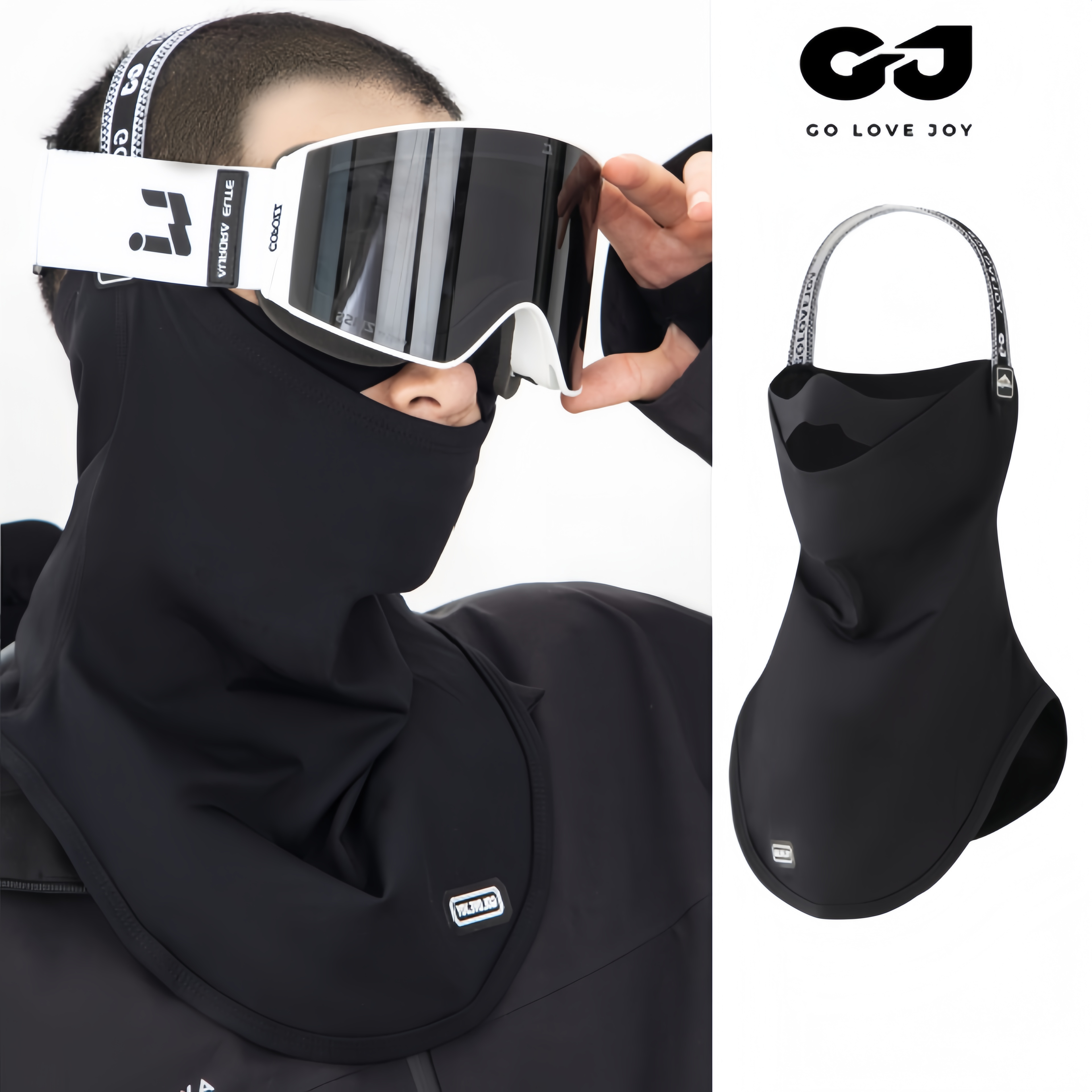 golovejoy滑雪面罩护脸女冬季
