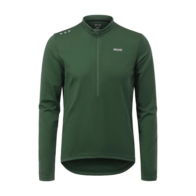 艾速欧骑行服自行车男春秋公路车长袖透气速干山地车上衣单车衫