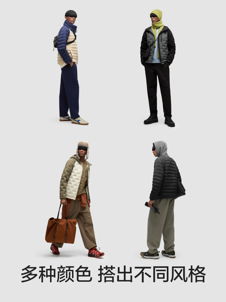 JIAO NEI REPI 3 시리즈 남성용 후드 다운 재킷 경량 겨울 남성용 하이 칼라 따뜻한 하이 엔드 덕 다운 두꺼운 재킷