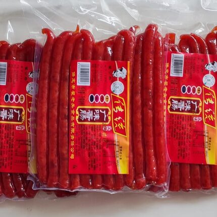 翟老头传统广味香肠腊肠半斤装猪肉肠甜口串串烧烤麻辣烫食品即食