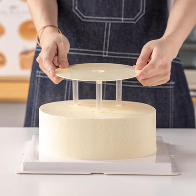 蛋糕支撑架双层打桩垫片多层生日蛋糕底部固定使用支架4/6/8寸5套