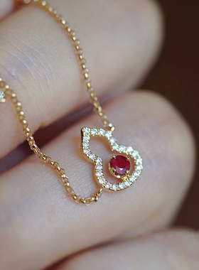 惊小鸿福禄～S925 纯银镀18K金手链女锆石葫芦造型镂空时尚轻奢风