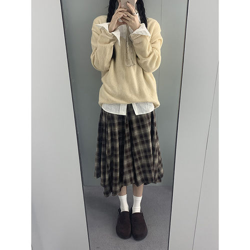 【清仓】原59.99，特35.99。 出法guo  bl*nchep*rte元单 V领毛衣