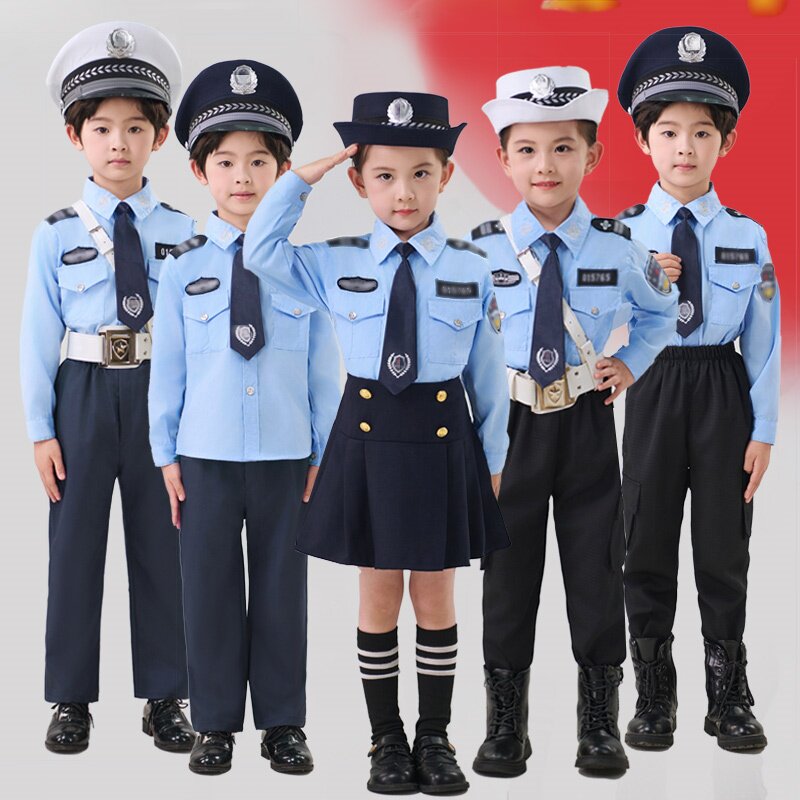 儿童警服警装备小交警全套警官制服警察服男女童角色扮演玩具套装