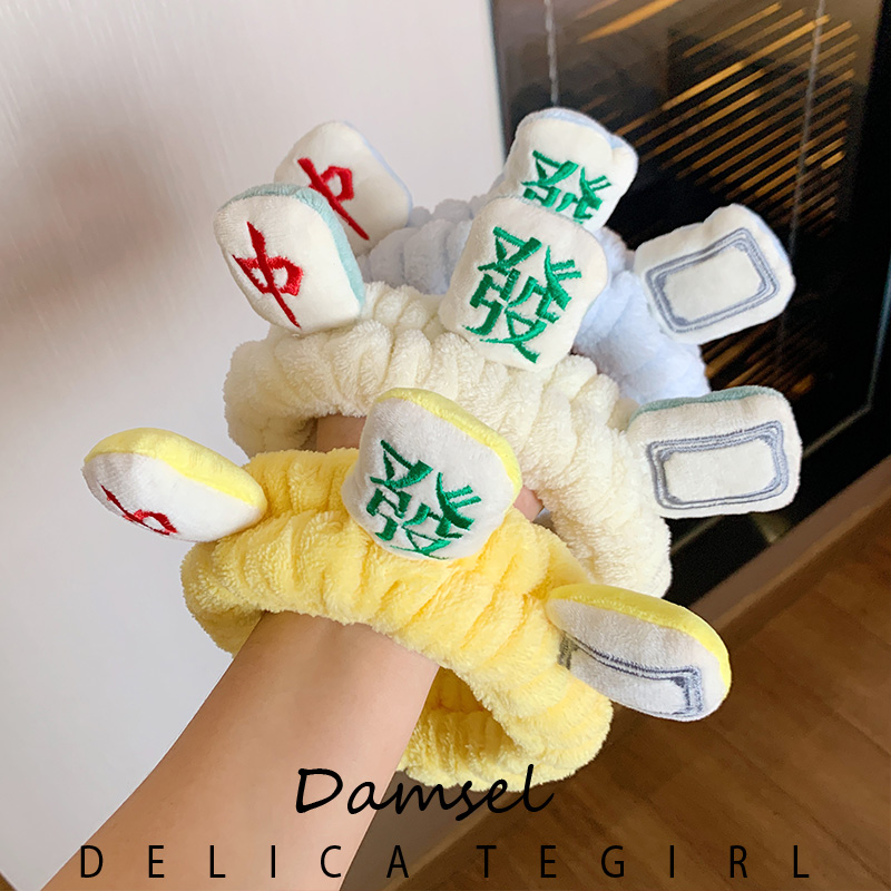 麻将束发带女洗脸化妆防滑发财头箍可爱搞怪头带秋冬发箍发卡头饰
