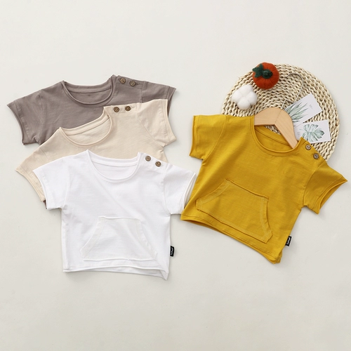 Брендовый бамбуковый детский хлопковый летний бюстгальтер-топ, детская легкая и тонкая майка, в западном стиле, короткий рукав