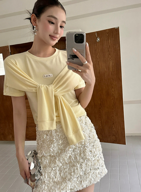 AIALA LUMENA-26夏上新设计师款半身裙(有含安全裤)B20693