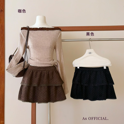 AS OFFICIAL-37完美比例绝doll感拉满灵魂波点上大分丝绒蓬29068