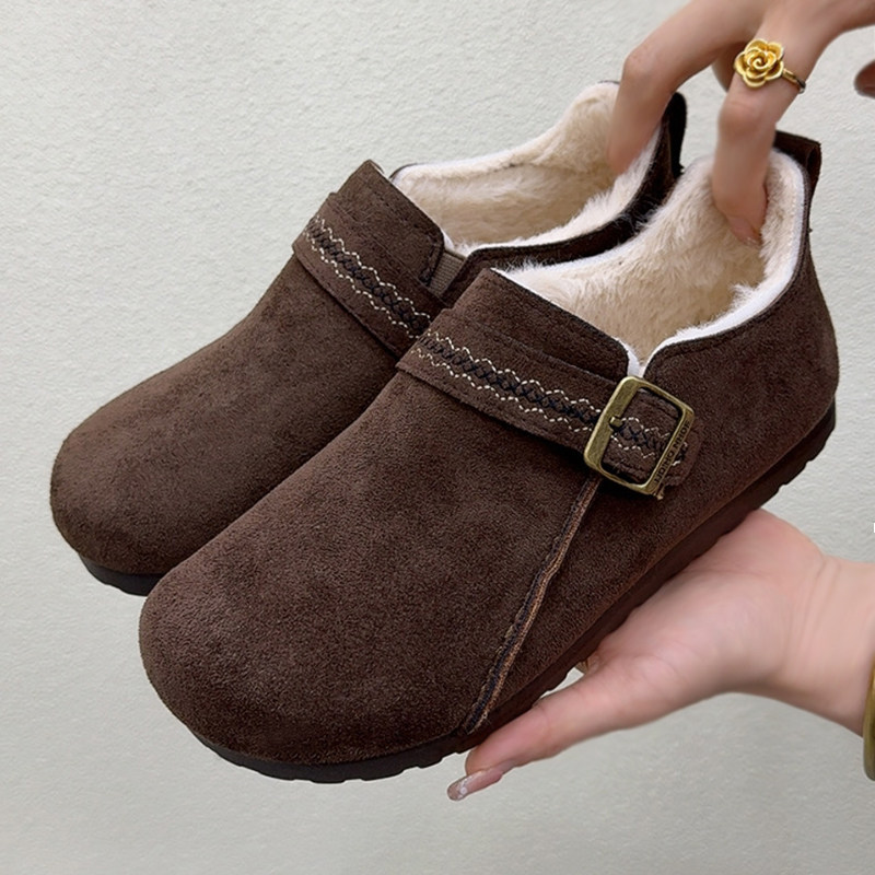 冬季新款老北京棉鞋加绒勃肯鞋女加厚毛毛鞋一脚蹬保暖防滑妈妈鞋,女鞋,棉鞋,淘宝优惠券,粉丝福利购,淘宝优惠卷