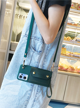 网红新款适用红米note12Turbo手机壳k60/k50/k40零钱包note11pro斜挎背带小米13/12spro带挂绳civi1s全包镜头