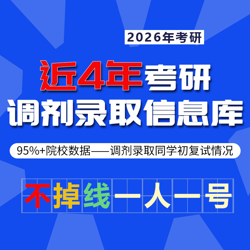 2026年考研调剂录取信息查询库【2022-2025年数据】 跨专业调剂
