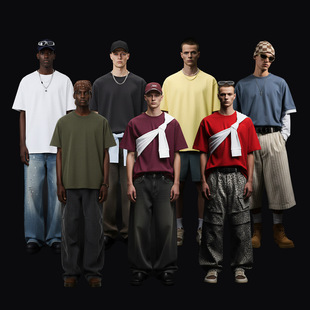 inflation220G水果弹力T恤2026春夏新品潮牌凉感透气纯色短袖上衣