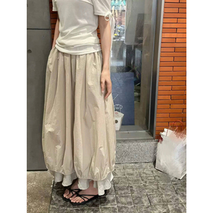 BELLA HEY 一套入滿分韓里韓氣拼接撞色設(shè)計(jì)高腰花苞半身裙E7296