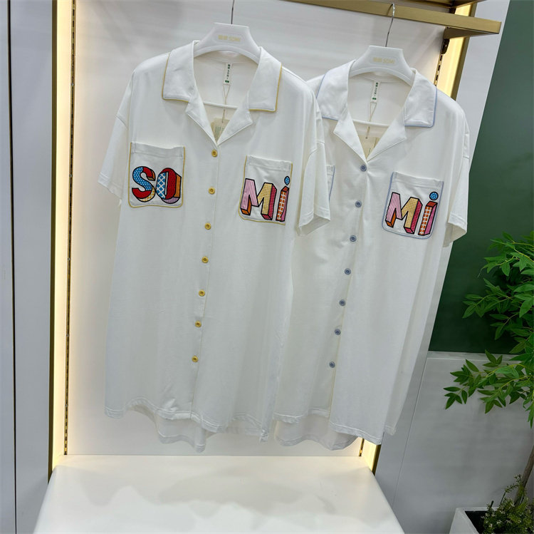 随棉女樱花棉卡通家居服