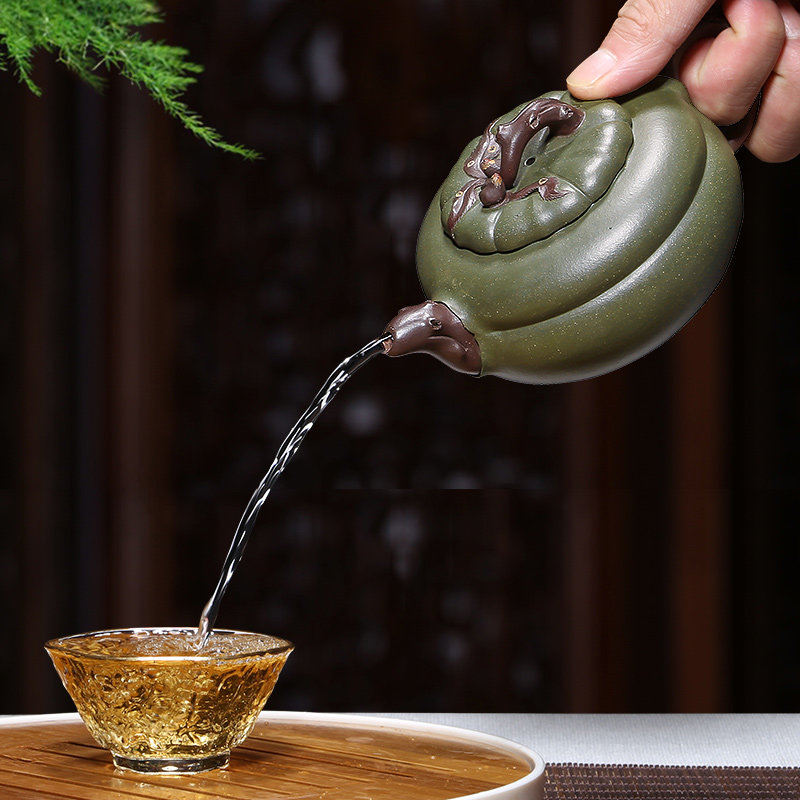 御壶茗香 宜兴紫砂壶名家纯全手工原矿紫泥寿桃梅桩功夫茶壶茶具