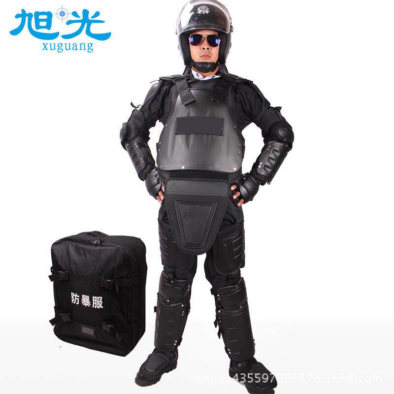 防暴服硬质防爆服单兵防护组件全身防护盔甲服保安装备阻燃