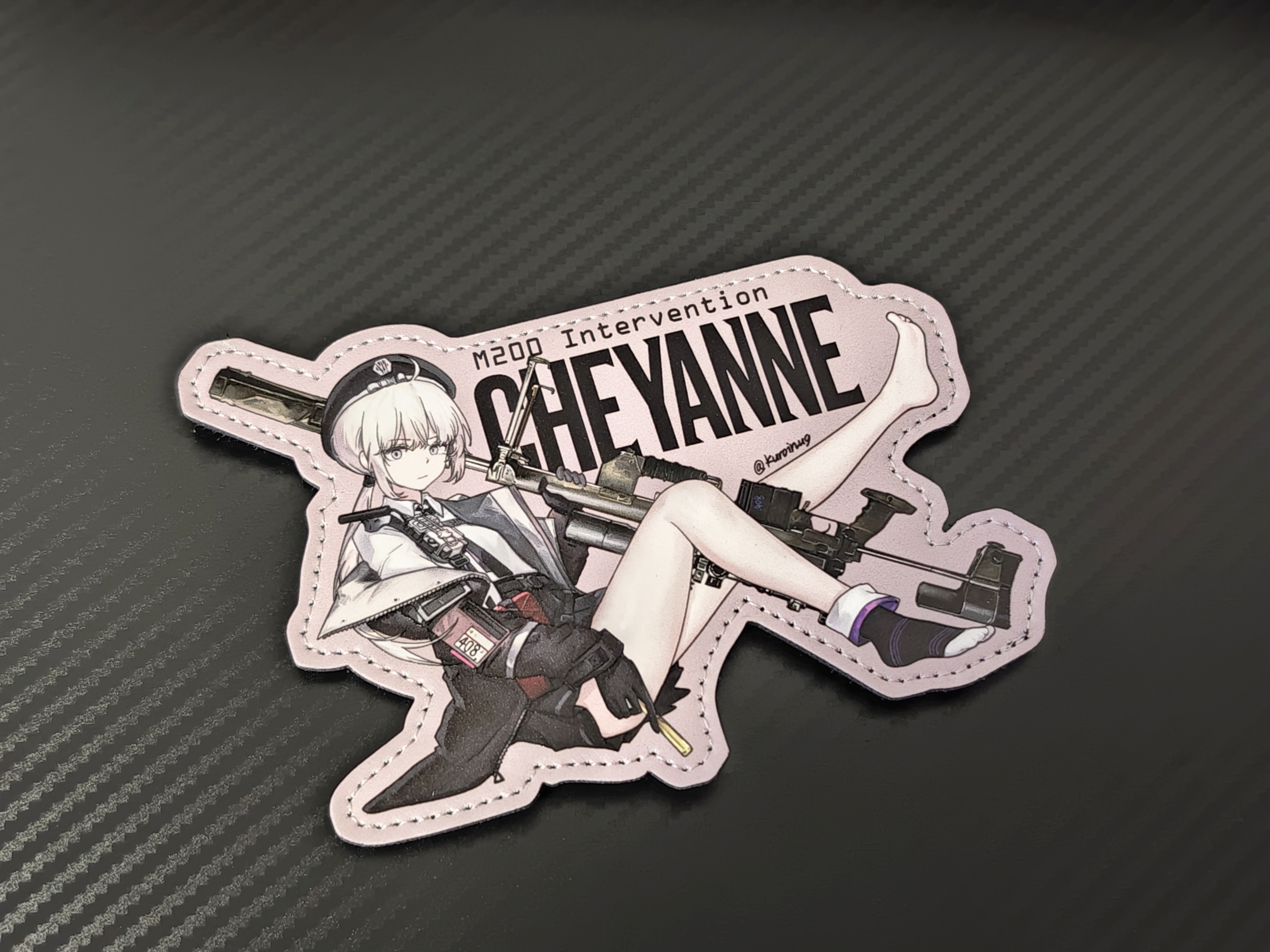 少前2夏安M200少女前线战术风格士气章军迷魔术贴亚克力立牌套组