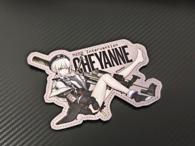 【K9】少前2夏安M200少女前线战术士气章魔术贴亚克力立牌套组